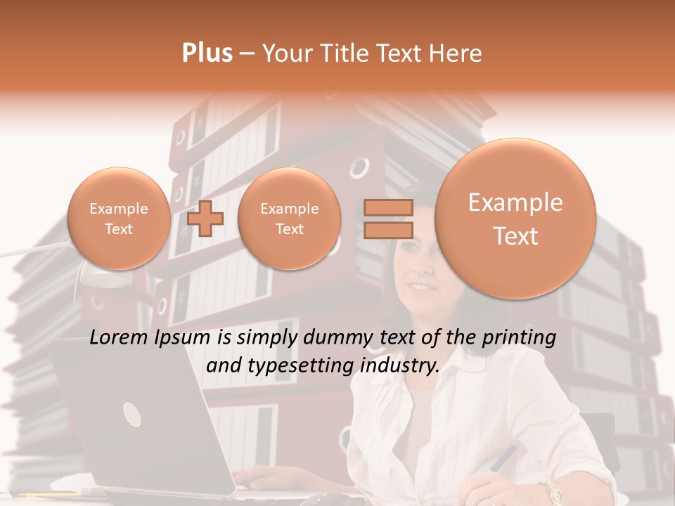 Busy Administrative Work PowerPoint Template