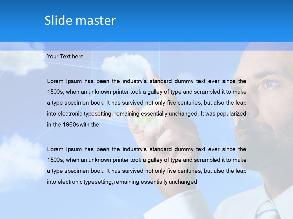 Business Technology Flowchart PowerPoint Template