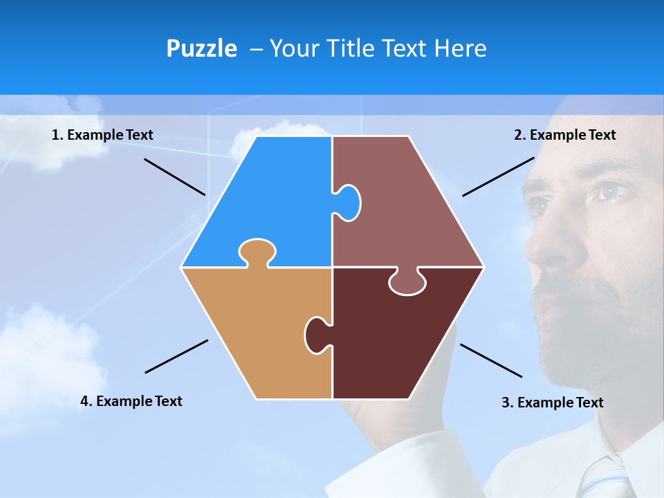 Business Technology Flowchart PowerPoint Template