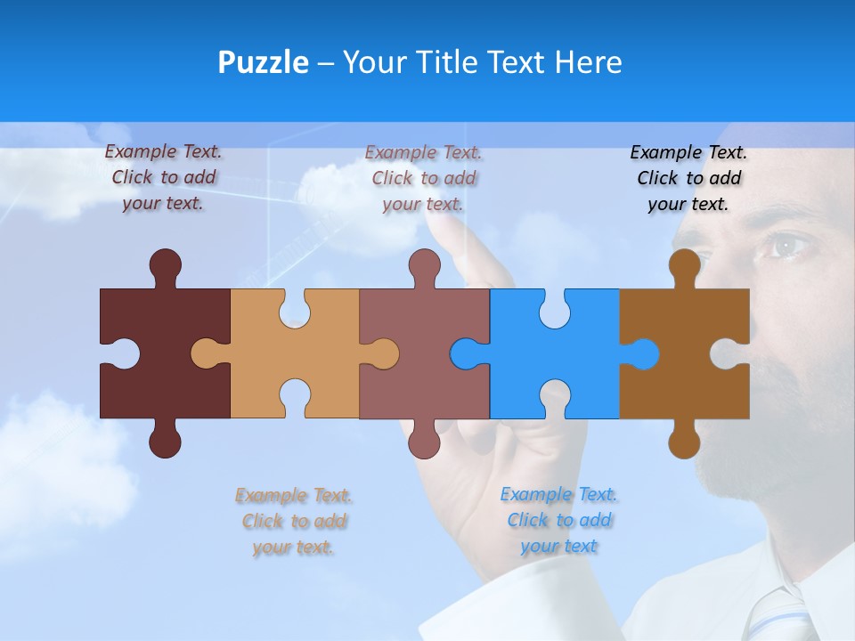 Business Technology Flowchart PowerPoint Template