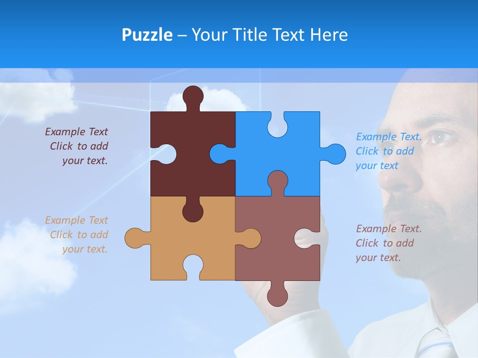 Business Technology Flowchart PowerPoint Template
