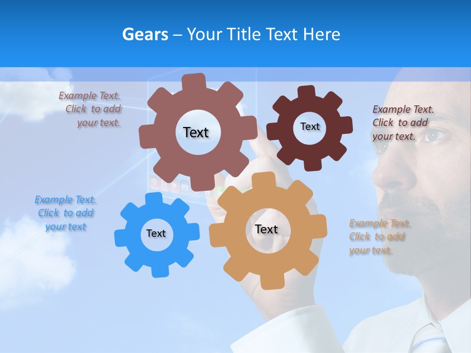 Business Technology Flowchart PowerPoint Template