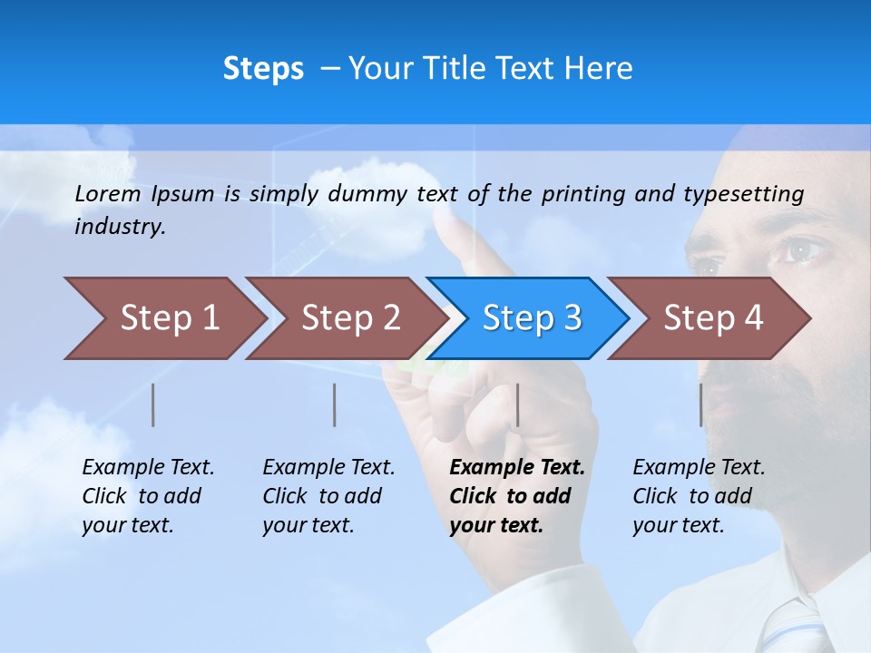Business Technology Flowchart PowerPoint Template