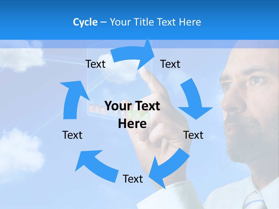 Business Technology Flowchart PowerPoint Template