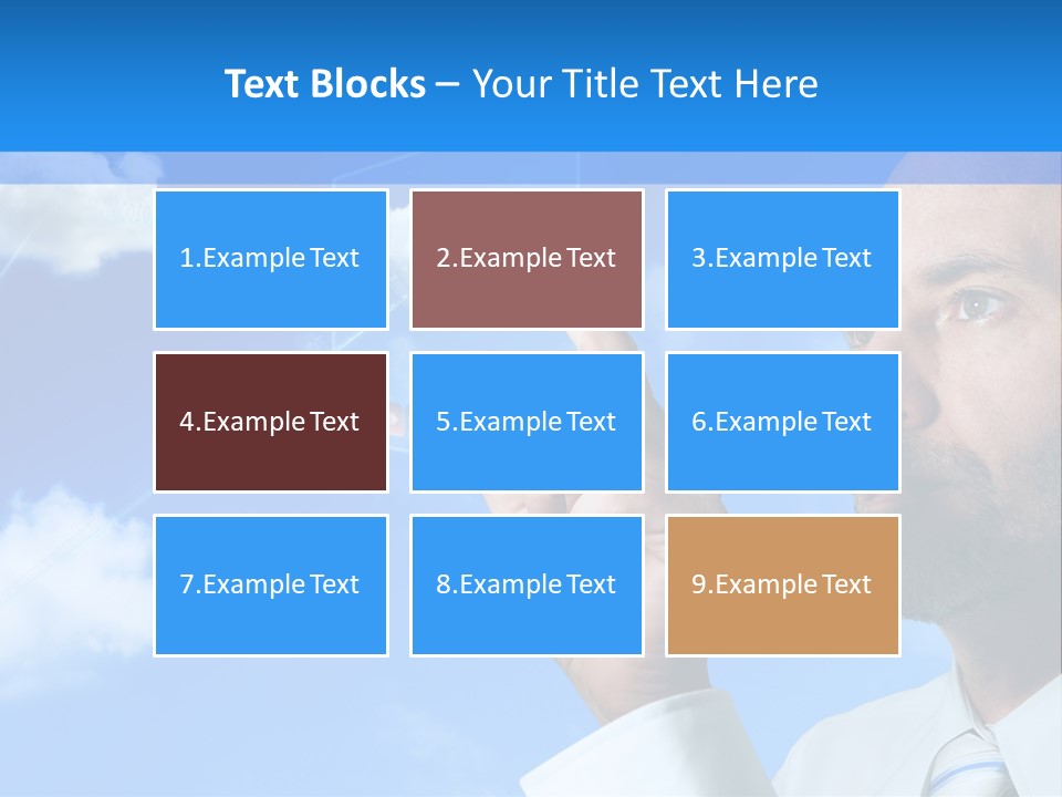 Business Technology Flowchart PowerPoint Template