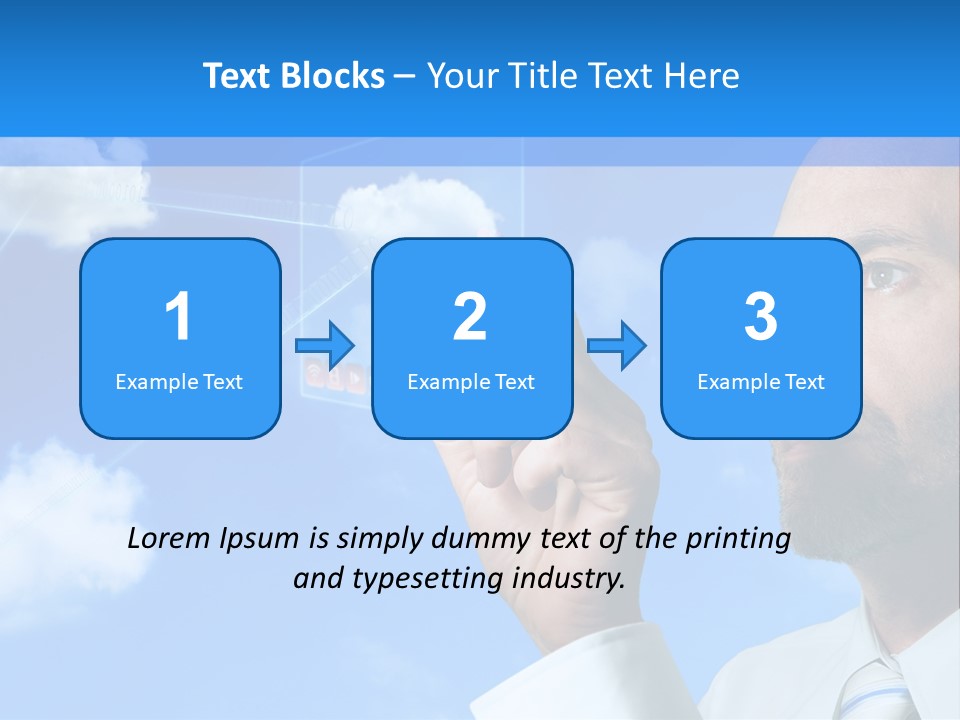 Business Technology Flowchart PowerPoint Template