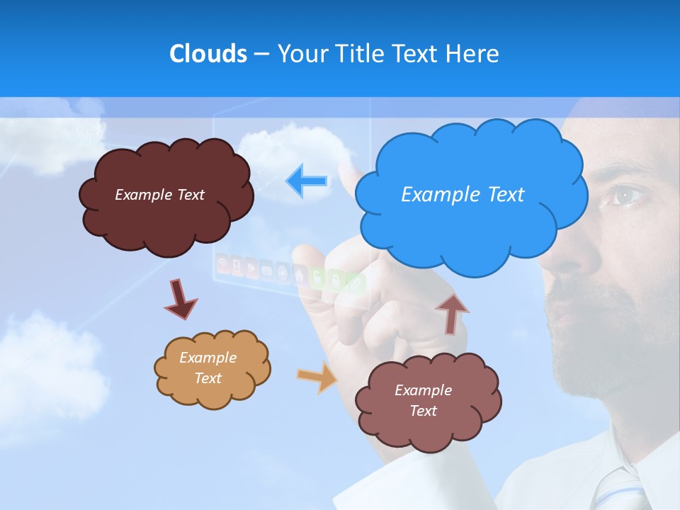 Business Technology Flowchart PowerPoint Template