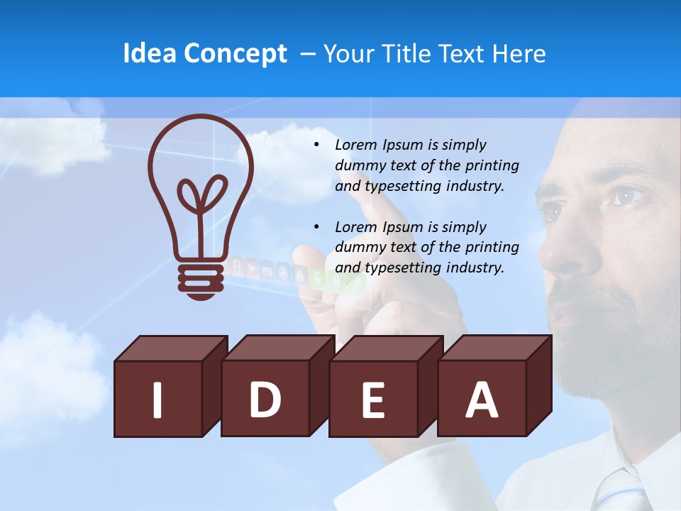 Business Technology Flowchart PowerPoint Template