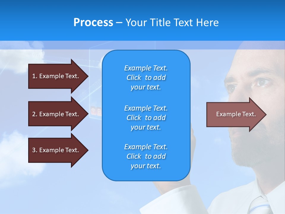 Business Technology Flowchart PowerPoint Template