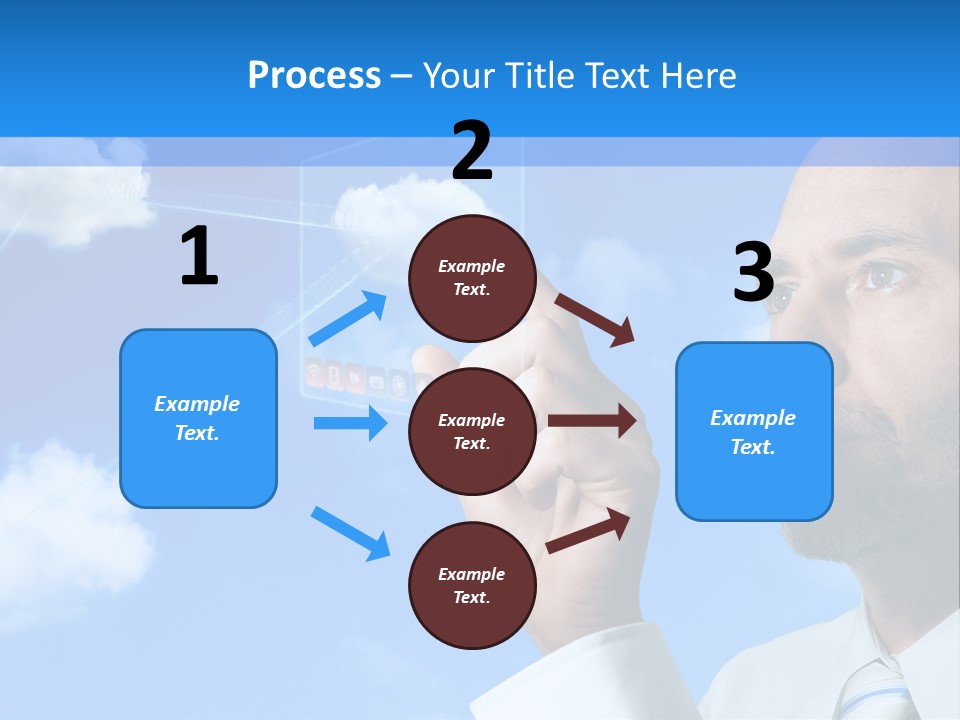 Business Technology Flowchart PowerPoint Template