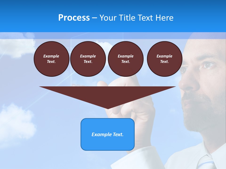 Business Technology Flowchart PowerPoint Template