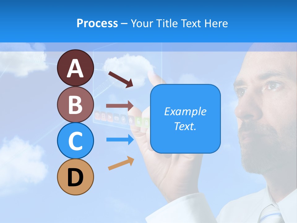 Business Technology Flowchart PowerPoint Template