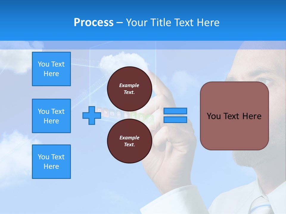 Business Technology Flowchart PowerPoint Template