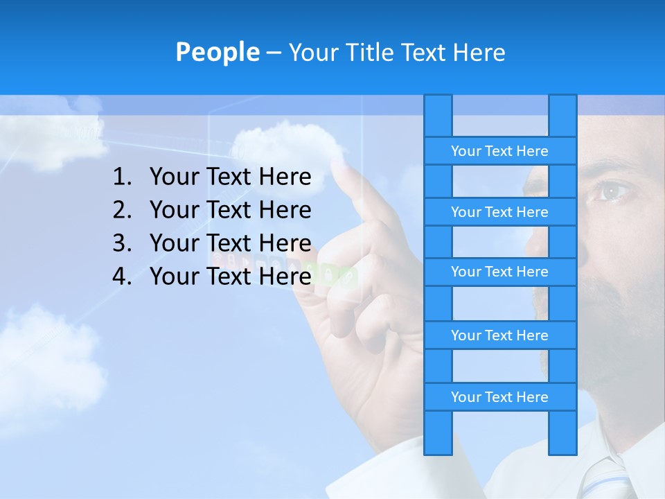 Business Technology Flowchart PowerPoint Template