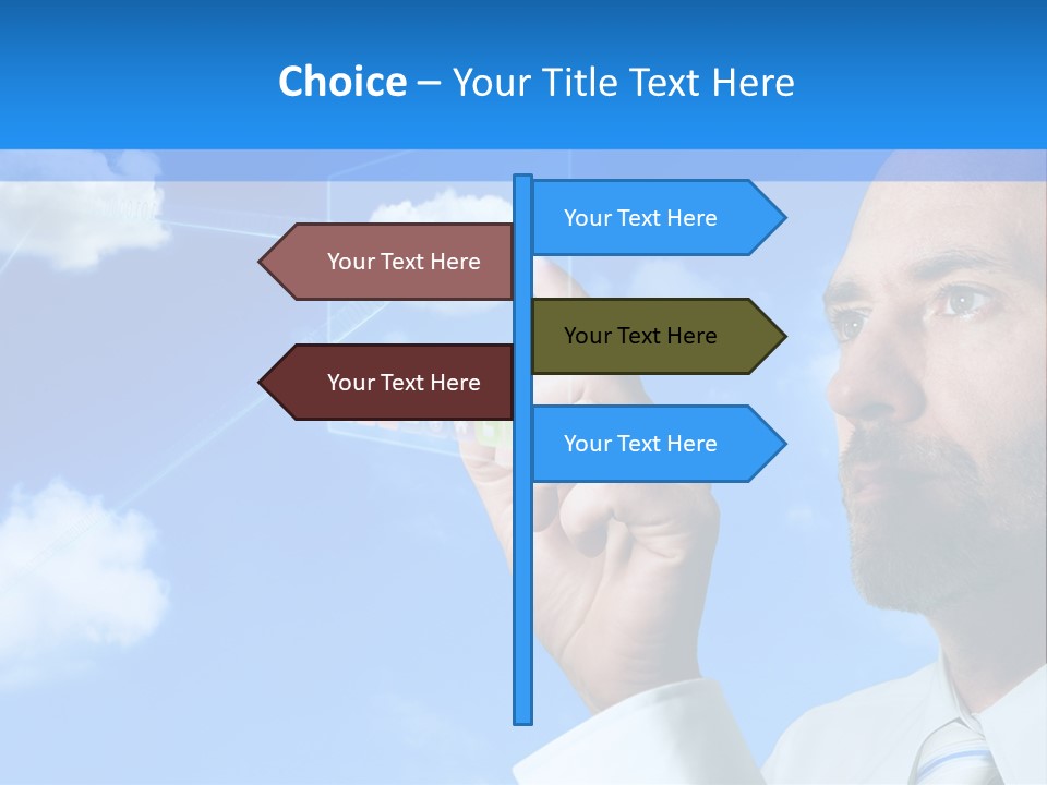 Business Technology Flowchart PowerPoint Template