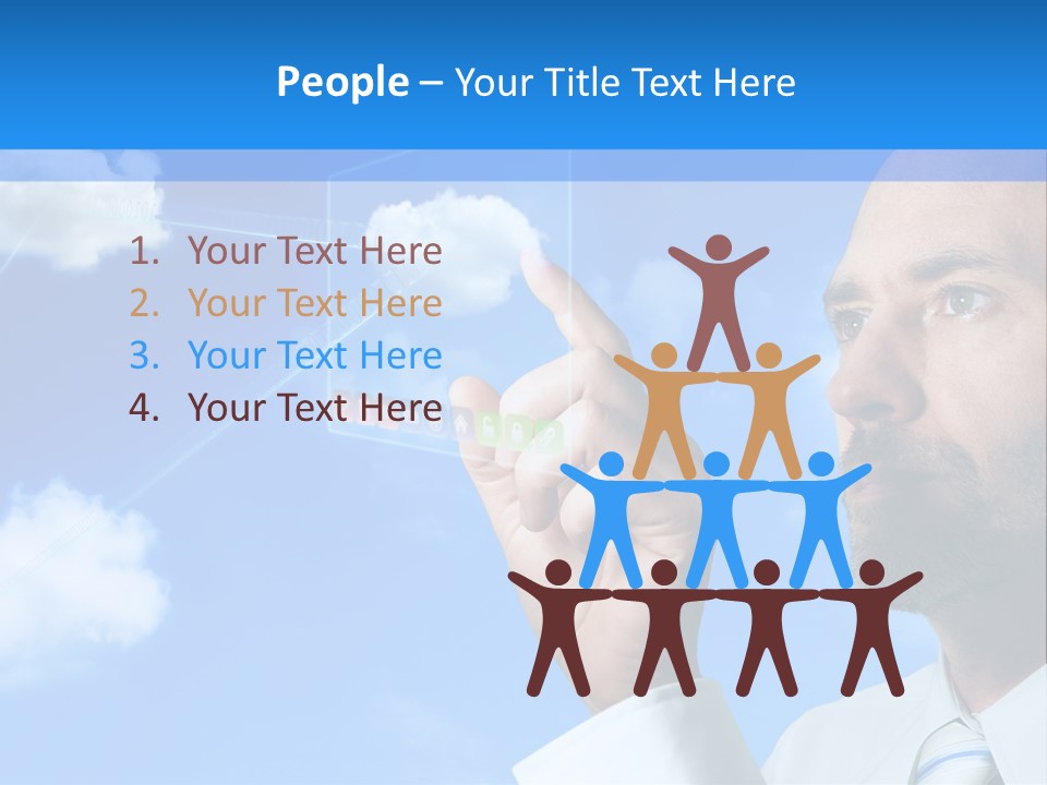 Business Technology Flowchart PowerPoint Template