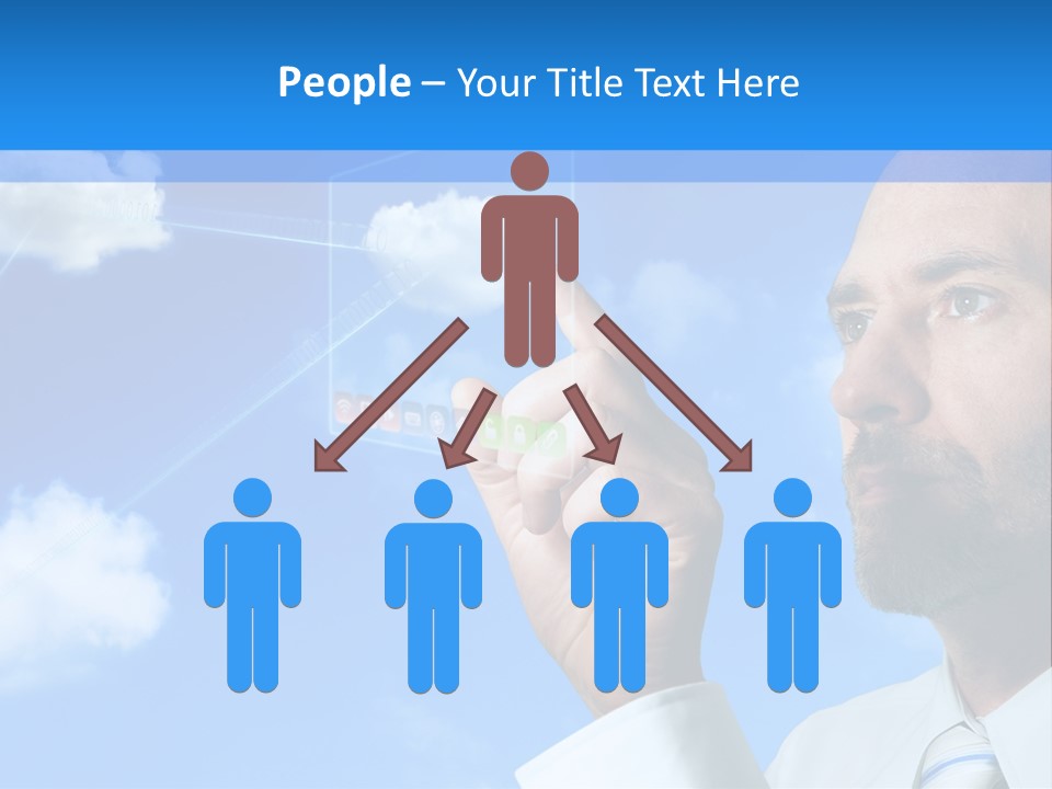 Business Technology Flowchart PowerPoint Template