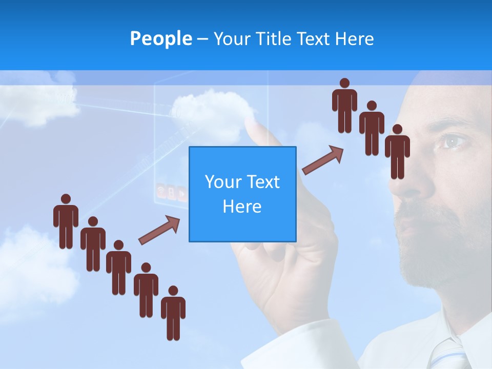 Business Technology Flowchart PowerPoint Template