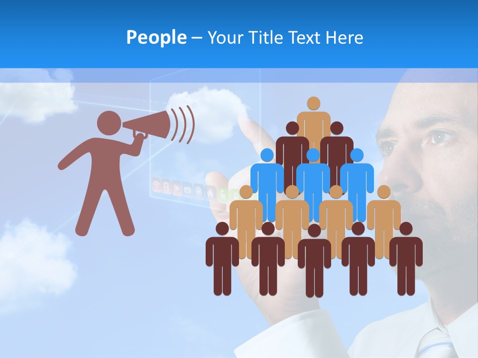 Business Technology Flowchart PowerPoint Template