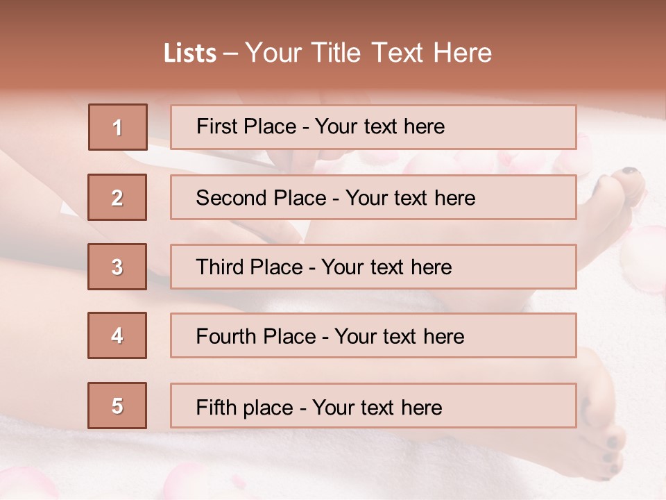 Petals Roses Healthy PowerPoint Template