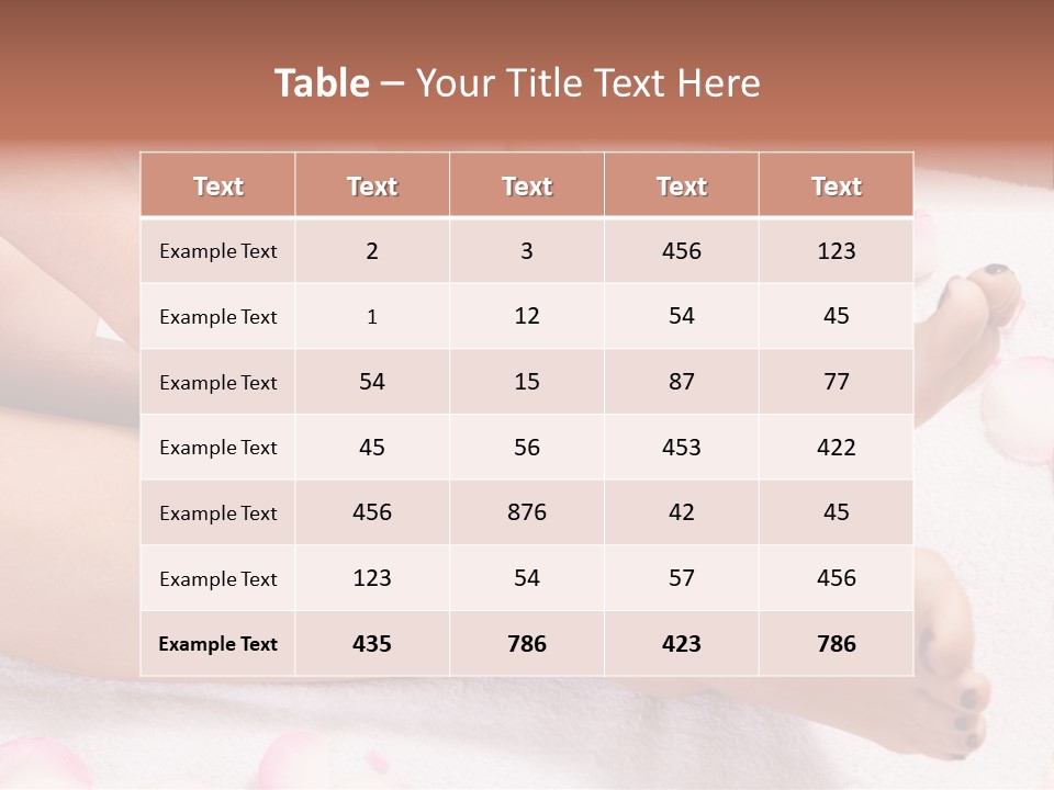 Petals Roses Healthy PowerPoint Template