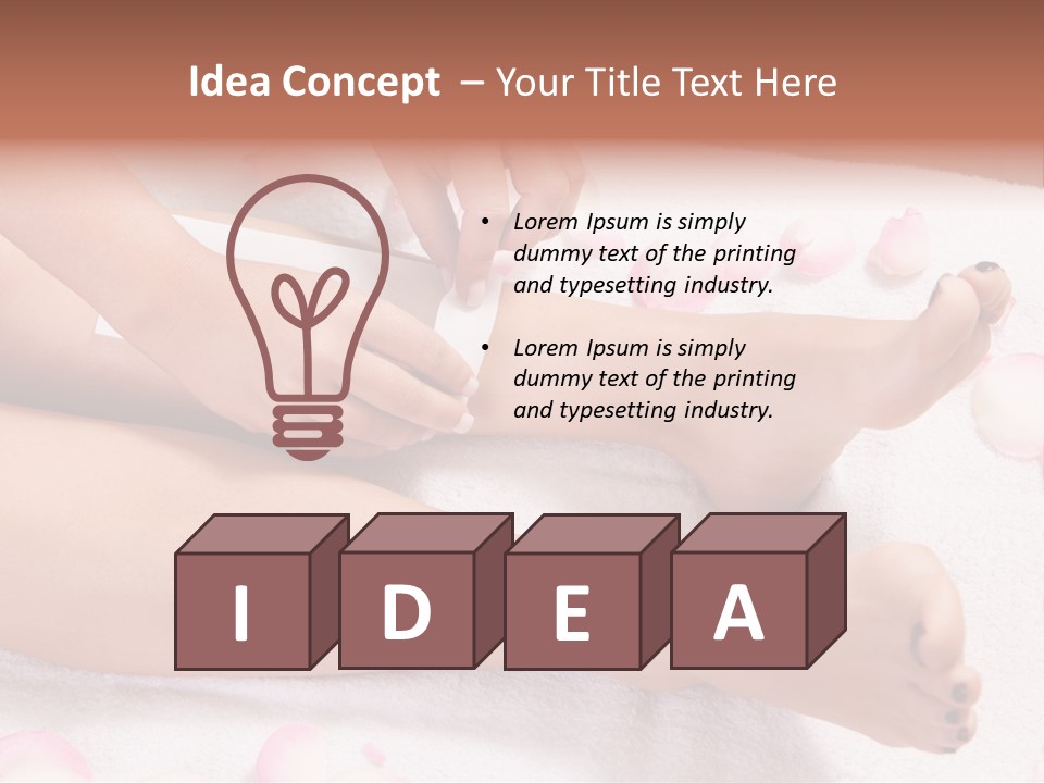 Petals Roses Healthy PowerPoint Template