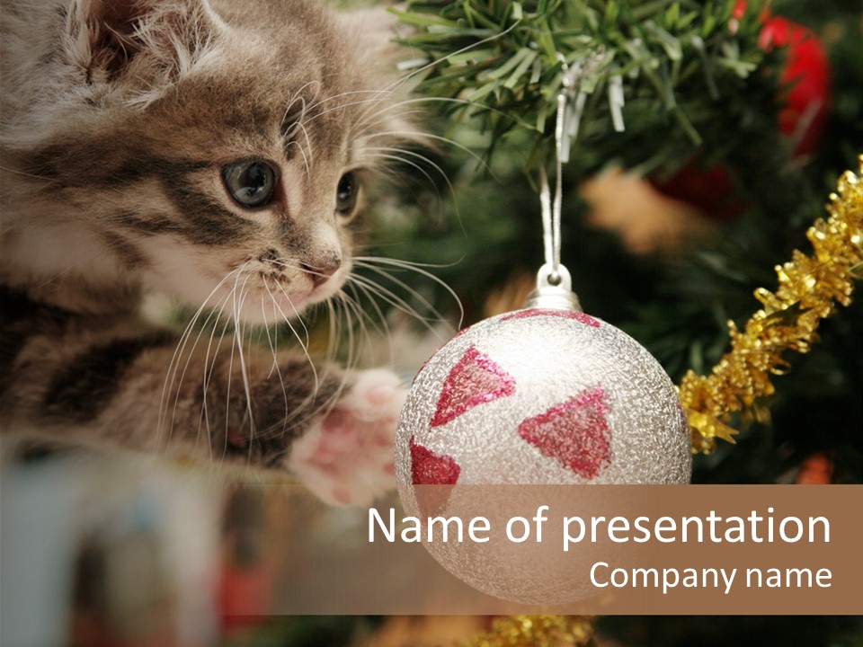 Tree Play Pet PowerPoint Template