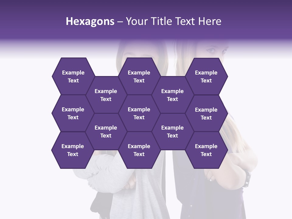 Teenagers Studio Posing PowerPoint Template