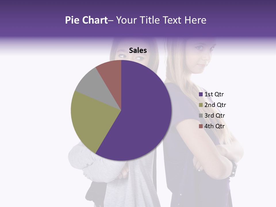 Teenagers Studio Posing PowerPoint Template