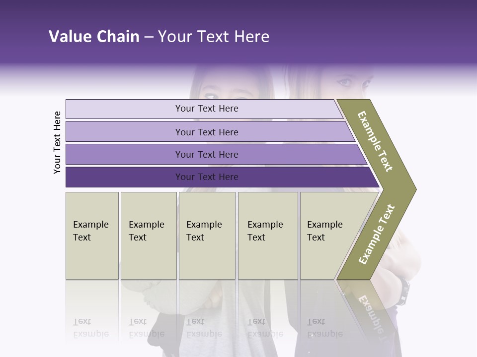 Teenagers Studio Posing PowerPoint Template