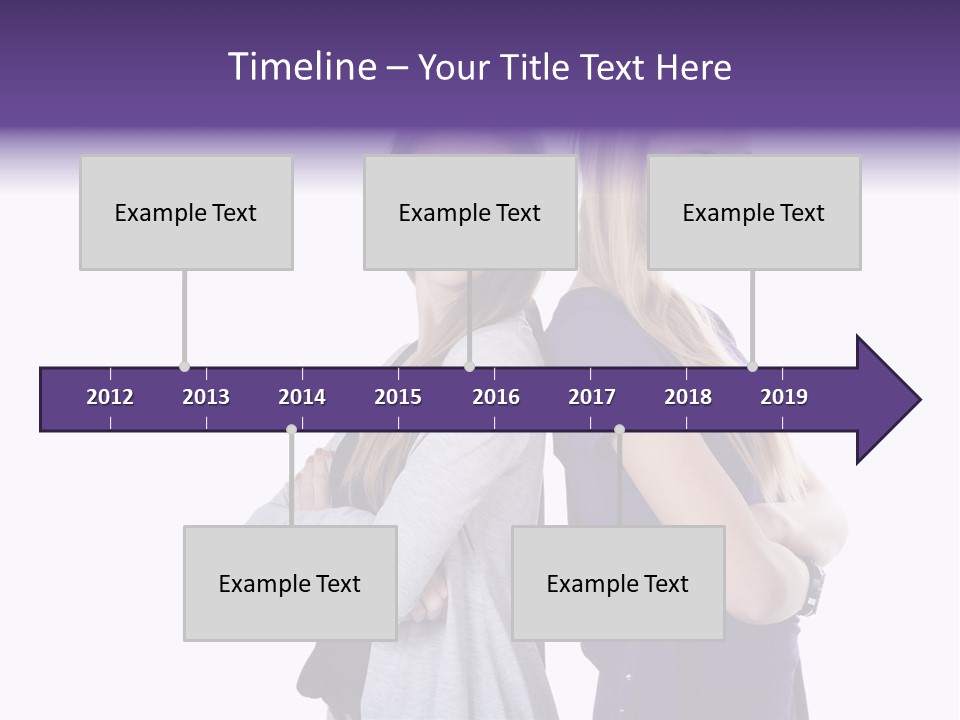 Teenagers Studio Posing PowerPoint Template