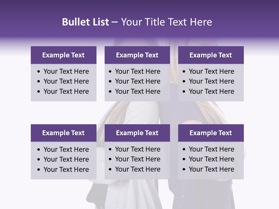 Teenagers Studio Posing PowerPoint Template