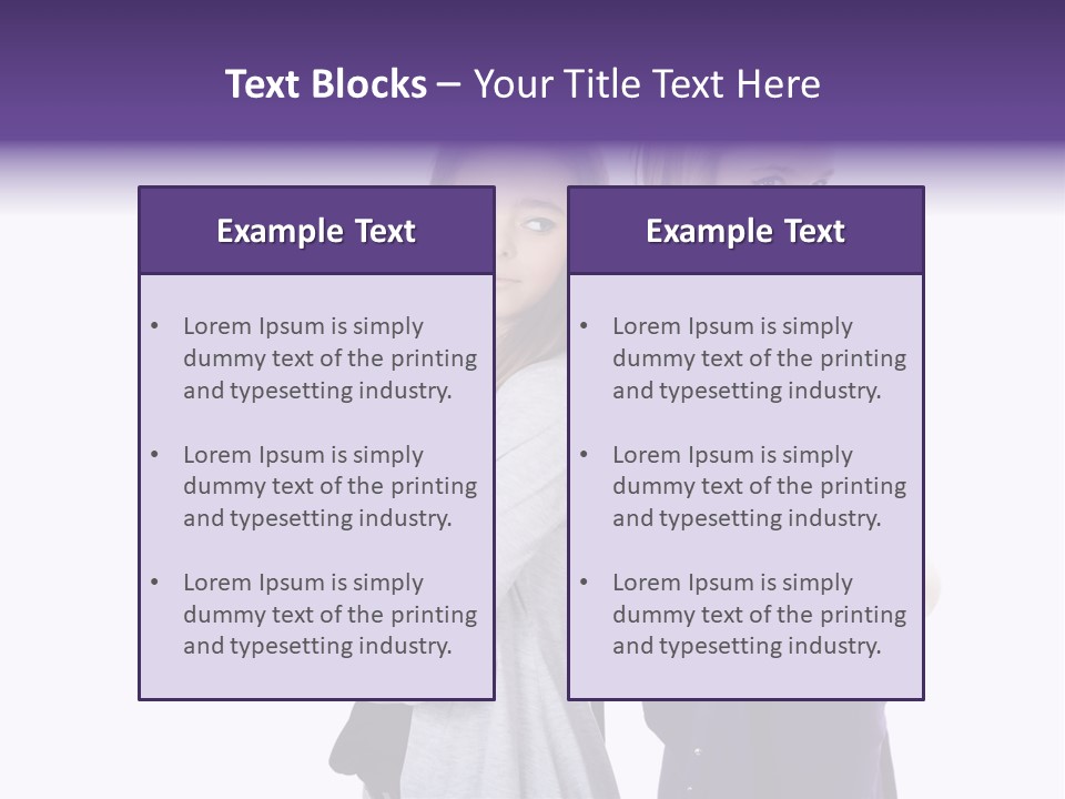 Teenagers Studio Posing PowerPoint Template