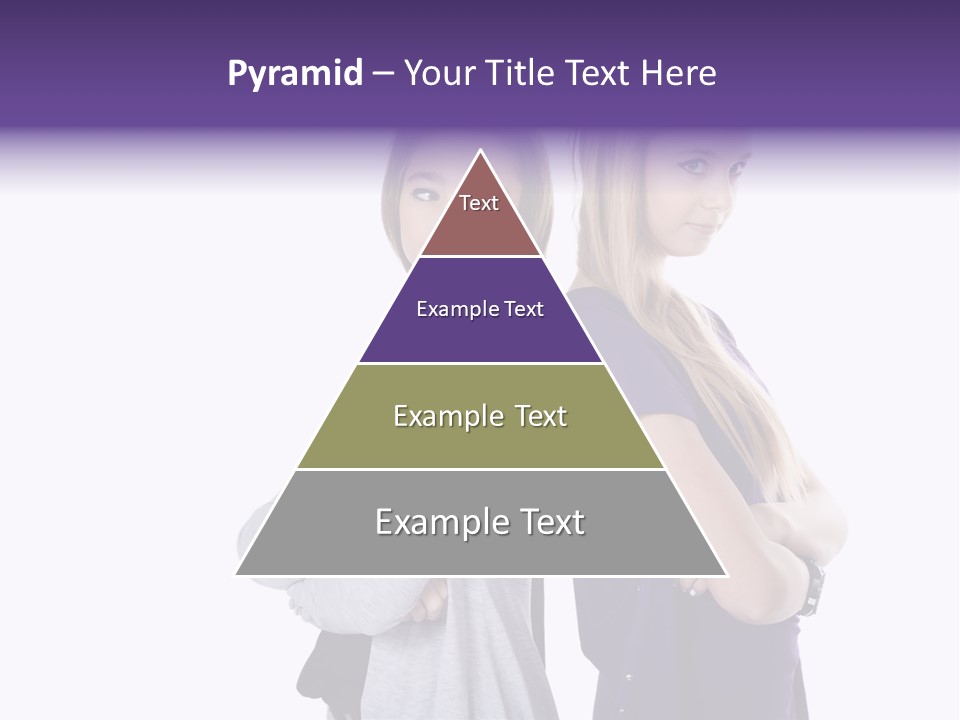 Teenagers Studio Posing PowerPoint Template