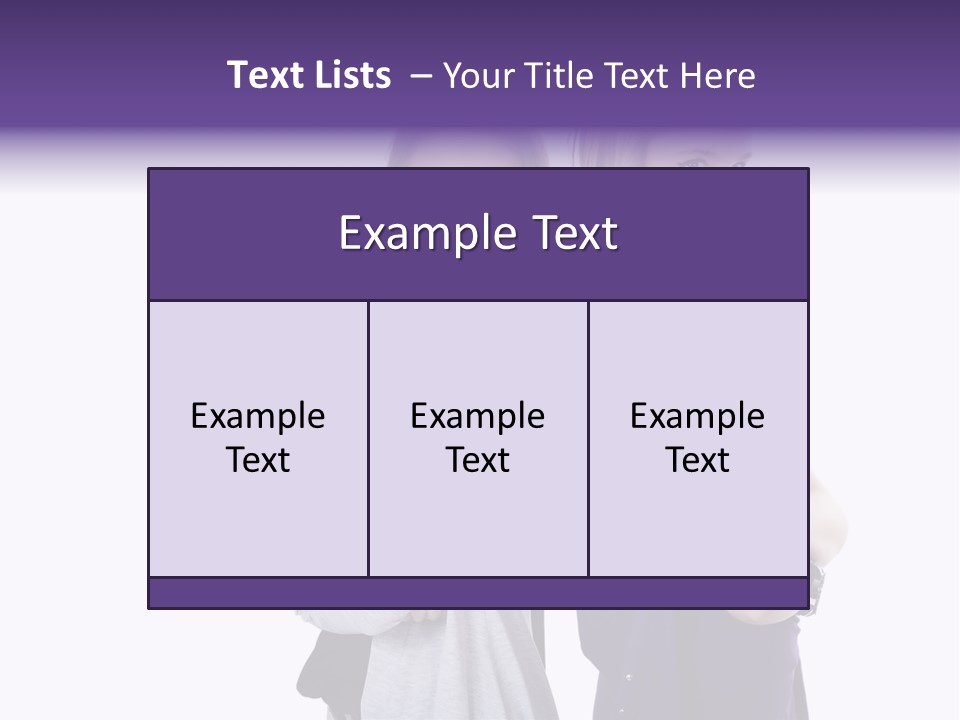 Teenagers Studio Posing PowerPoint Template
