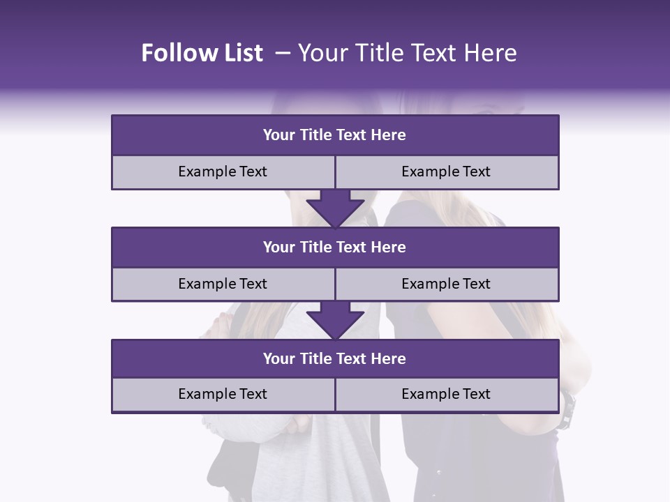 Teenagers Studio Posing PowerPoint Template