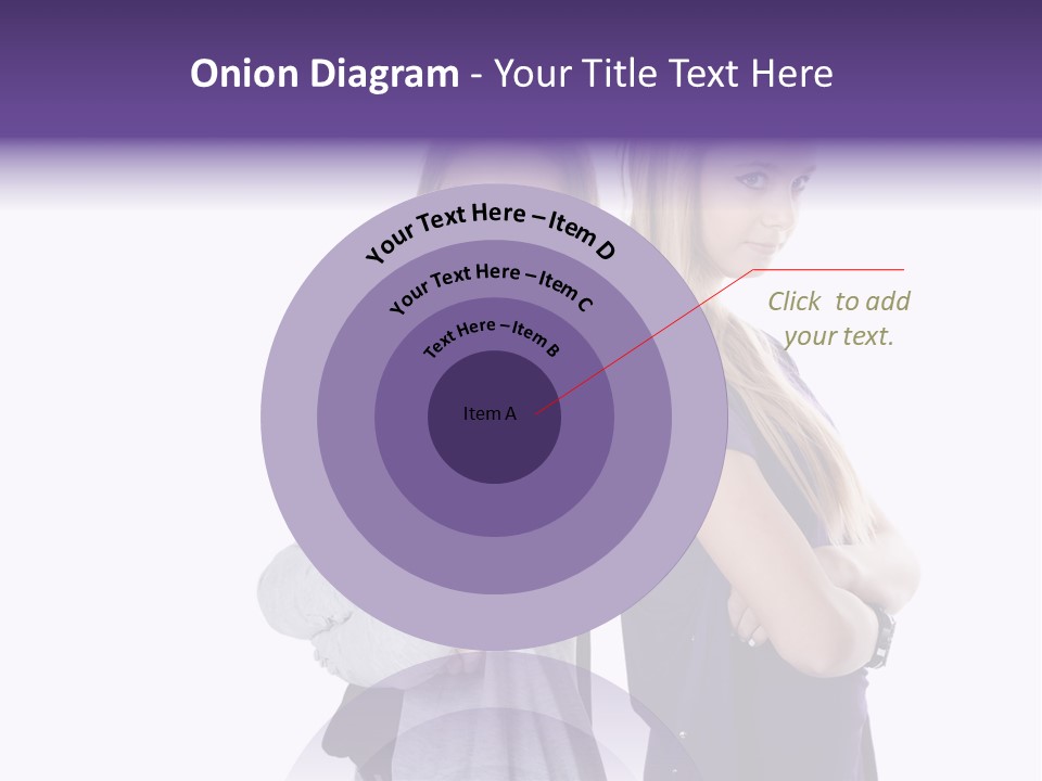 Teenagers Studio Posing PowerPoint Template