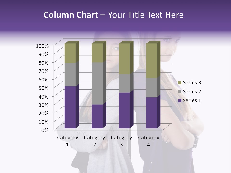 Teenagers Studio Posing PowerPoint Template