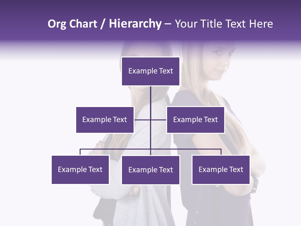 Teenagers Studio Posing PowerPoint Template