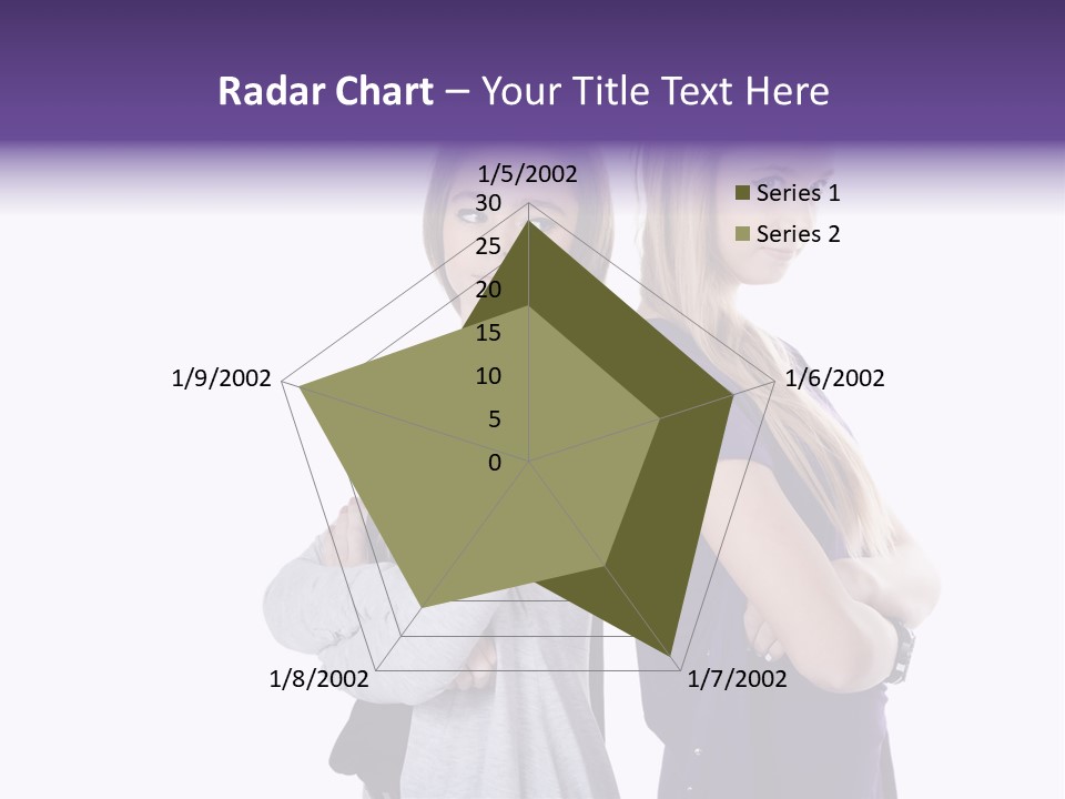 Teenagers Studio Posing PowerPoint Template