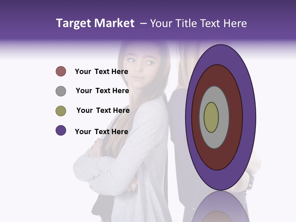 Teenagers Studio Posing PowerPoint Template