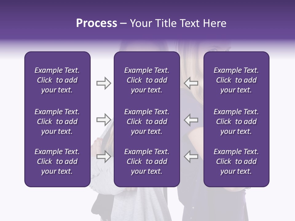 Teenagers Studio Posing PowerPoint Template