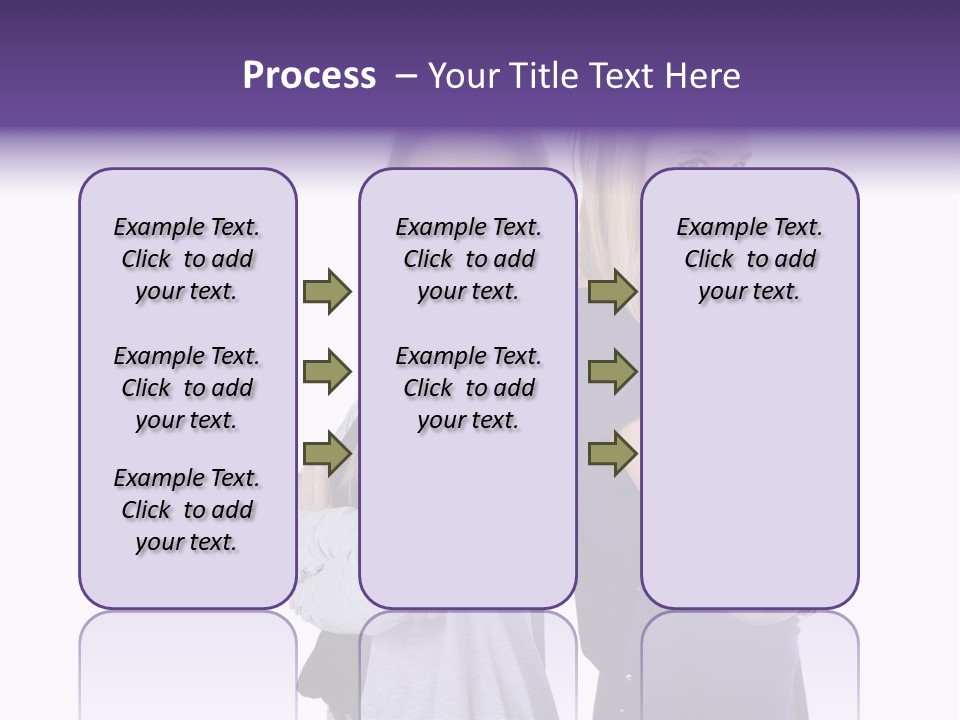 Teenagers Studio Posing PowerPoint Template
