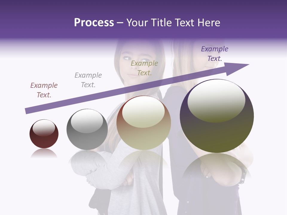 Teenagers Studio Posing PowerPoint Template