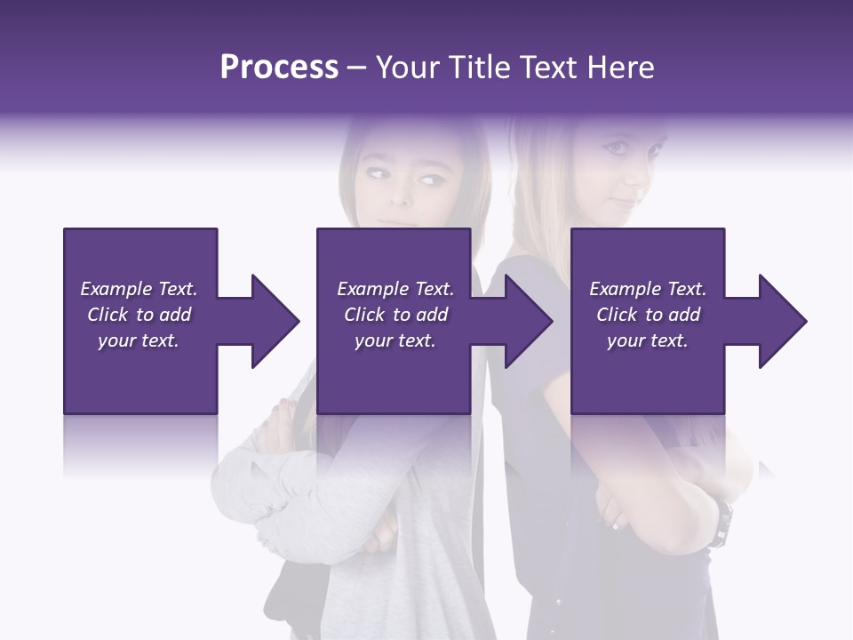 Teenagers Studio Posing PowerPoint Template