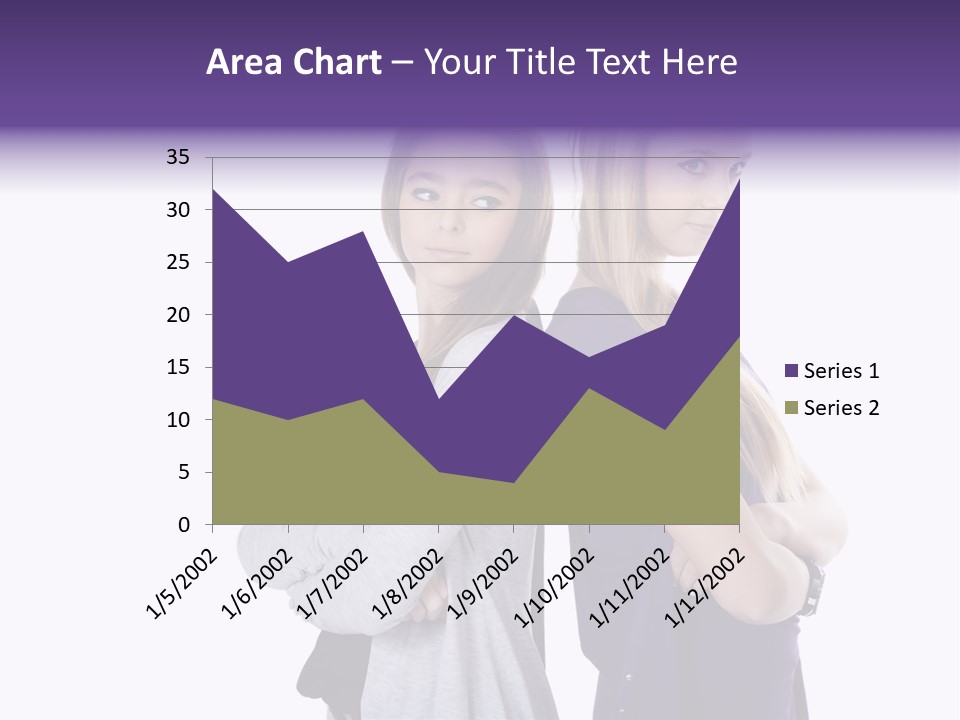 Teenagers Studio Posing PowerPoint Template