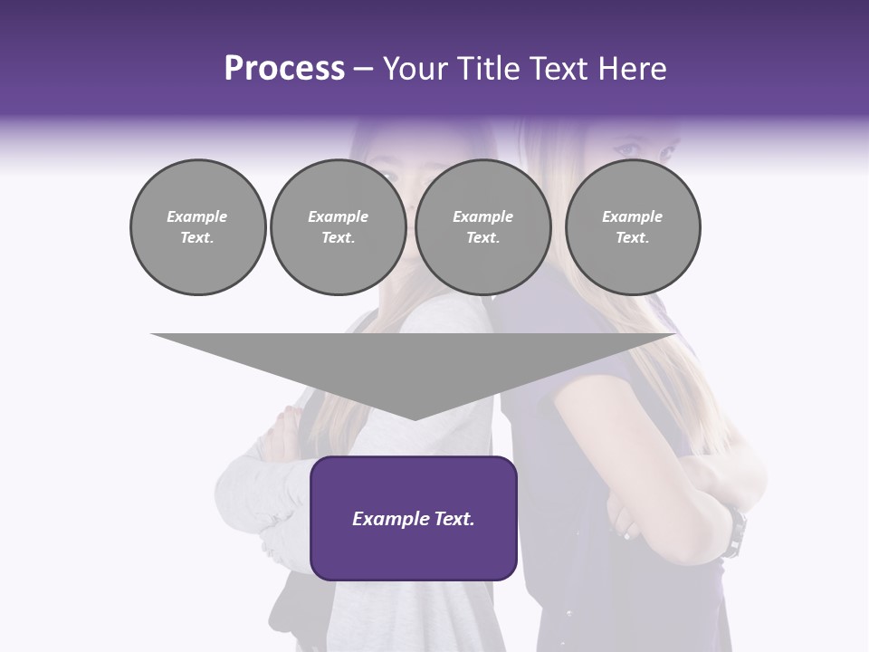 Teenagers Studio Posing PowerPoint Template