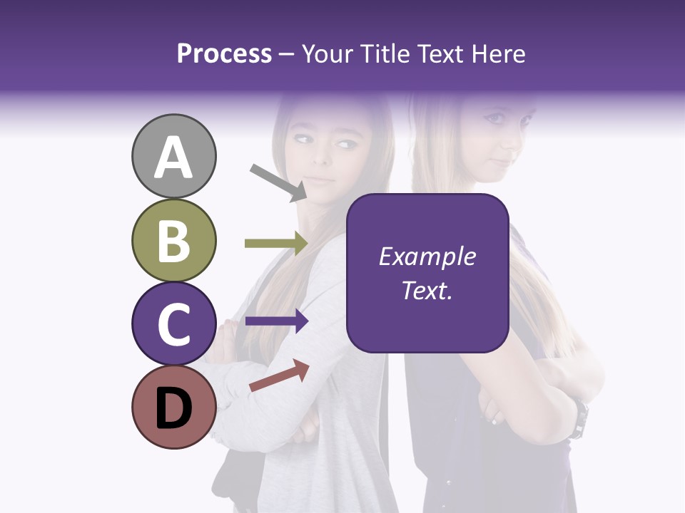 Teenagers Studio Posing PowerPoint Template