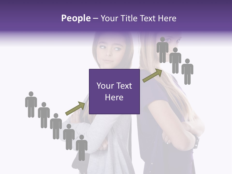 Teenagers Studio Posing PowerPoint Template