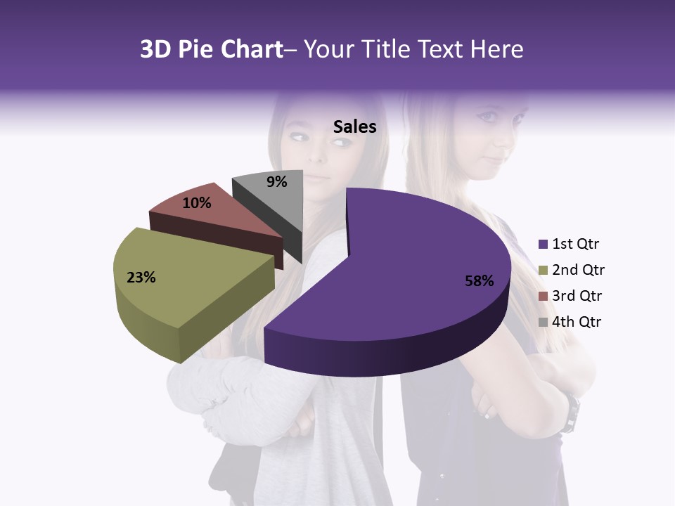 Teenagers Studio Posing PowerPoint Template